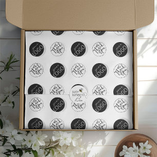 Custom Business Logo Thank You Pattern Tissue Paper
