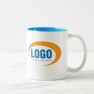 Custom Business Logo Two Tone Mug