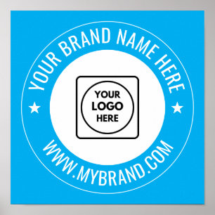 Custom Business Logo Website Brand Marketing  Poster