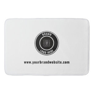 Custom Business Logo & Website Branding Bath Mat
