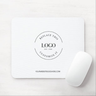 Custom business logo website simple  mouse pad