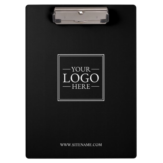 Custom Business Logo with Custom Text Clipboard (Front)