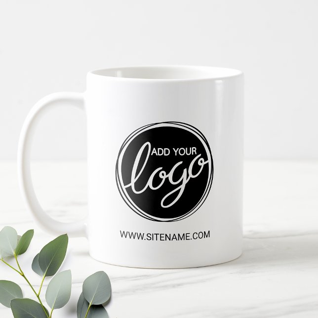 Custom Business Logo with Custom Text Coffee Mug (Creator Uploaded)