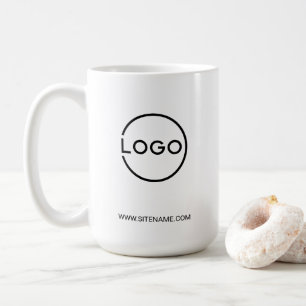 Custom Business Logo with Custom Text Coffee Mug