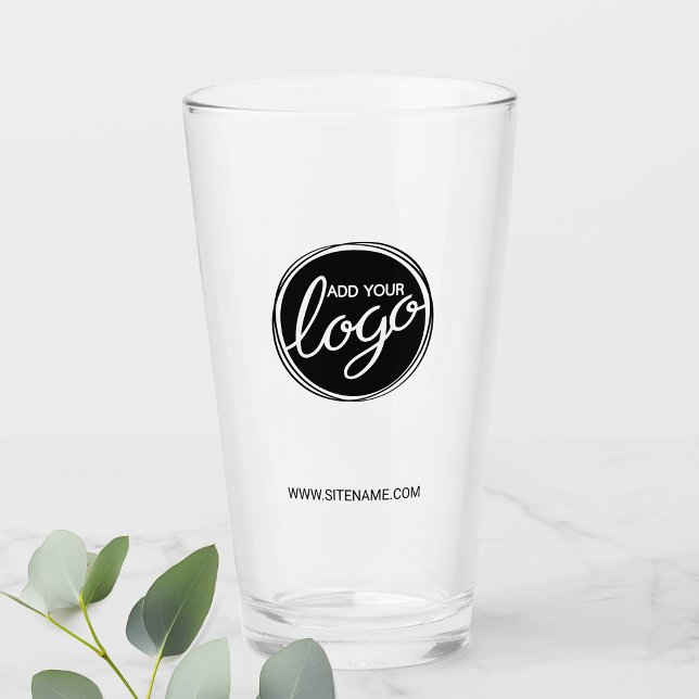 Custom Business Logo with Custom Text Glass (Creator Uploaded)