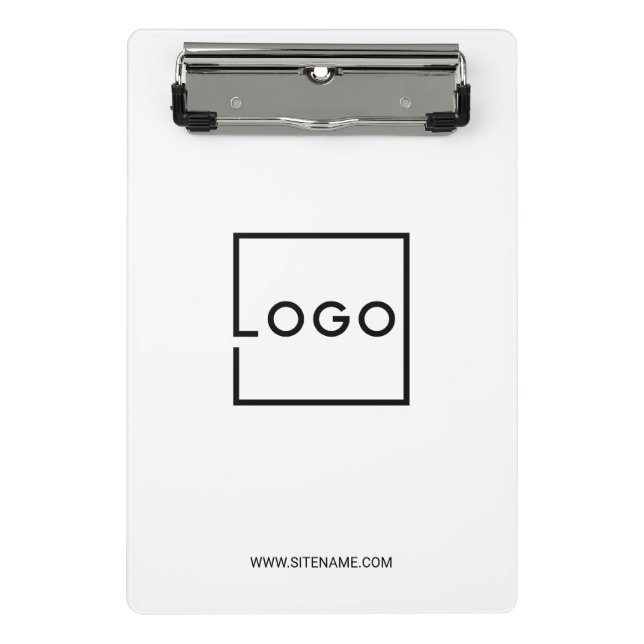 Custom Business Logo with Custom Text Mini Clipboard (Front)