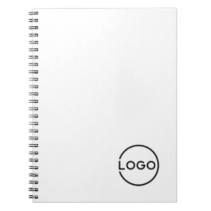 Custom Business Logo with Custom Text Notebook