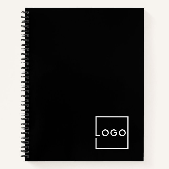 Custom Business Logo with Custom Text Notebook (Front)