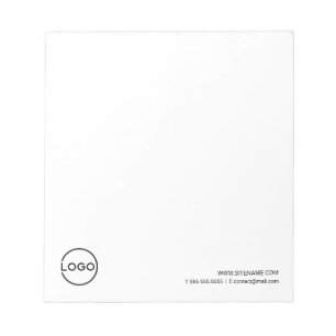Custom Business Logo with Custom Text Notepad