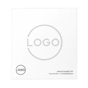 Custom Business Logo with Custom Text Notepad