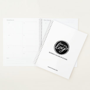 Custom Business Logo with Custom Text Planner