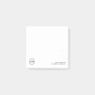 Custom Business Logo with Custom Text Post-it Notes