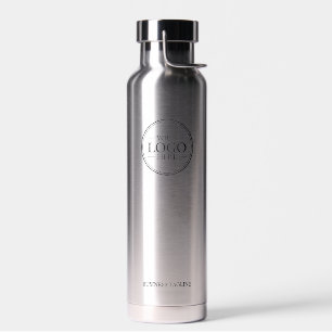 Custom Business Logo with Custom Text Water Bottle