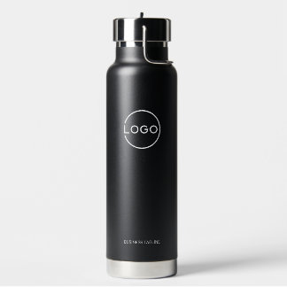 Custom Business Logo with Custom Text Water Bottle