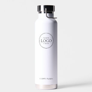 Custom Business Logo with Custom Text  Water Bottle