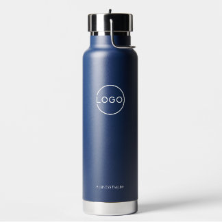 Custom Business Logo with Custom Text Water Bottle