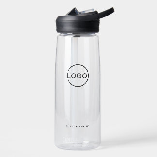 Custom Business Logo with Custom Text Water Bottle