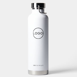 Custom Business Logo with Custom Text Water Bottle