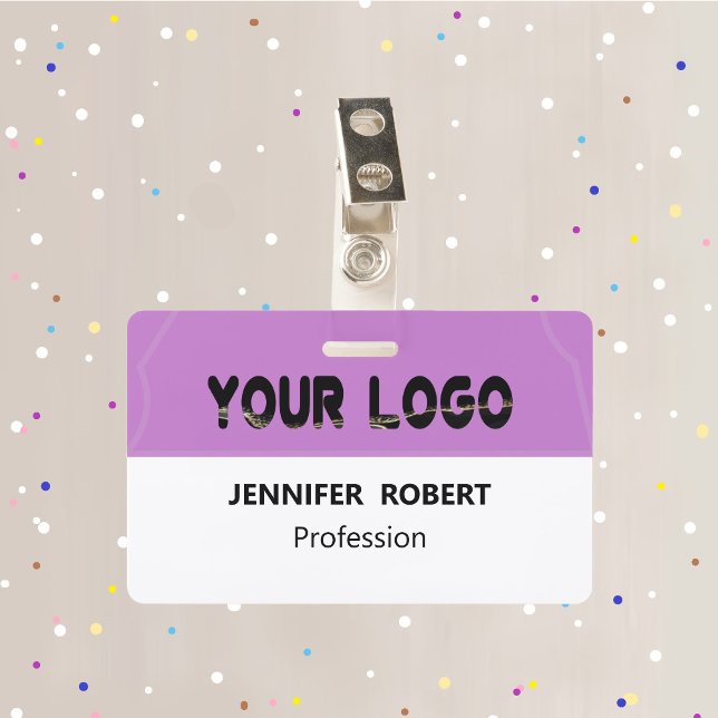 Custom business logo With Name Create your own  ID Badge (Creator Uploaded)
