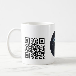 Custom Business Logo with QR code  Coffee Mug