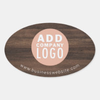 Custom Business Logo Wood Look Elegant