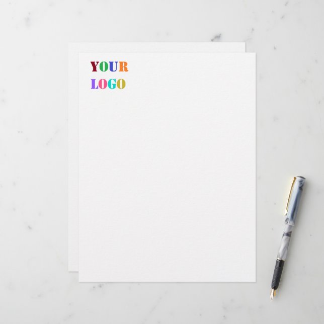 Custom Business Logo Your Company Letterhead (Front/Back In Situ)