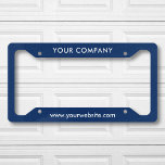 Custom Business Name And Website Licence Plate Frame<br><div class="desc">Customise this design and create your business promotional License Plate Frame. If the company name is long, you can adjust the font size to fit in. You can TRANSFER this DESIGN on other Zazzle products and adjust it to fit most of the Zazzle items. You can also click the CUSTOMIZE...</div>