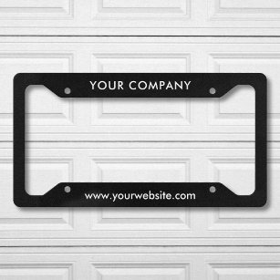 Custom Business Name And Website Licence Plate Frame