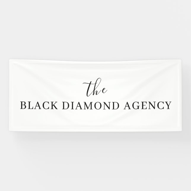 Custom Business Name | Branded Company Logo Banner (Horizontal)