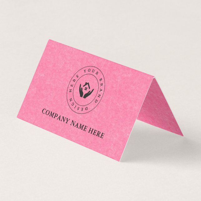 Custom Business Name Logo QR Code and Message (Front)
