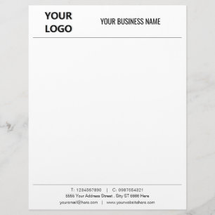 Custom Business Office Letterhead - Your Logo