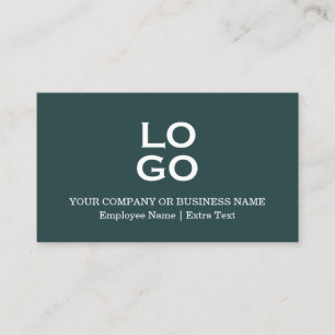 Custom Business or Company Logo & Title Pine Green Card
