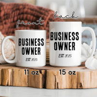 Custom Business Owner Mug, Female Boss Gift