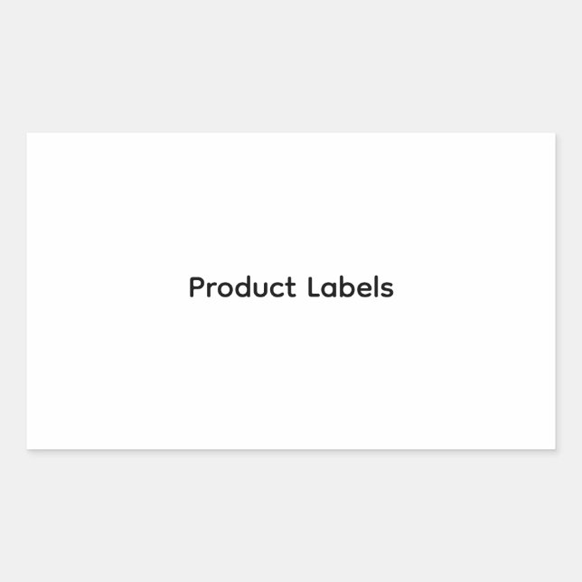 Custom Business & Packaging Sticker Product Labels (Front)
