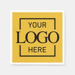 Custom Business Party Supplies Minimalist Branded  Napkin