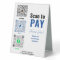 Custom Business Pay Here Table Tent Sign