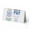 Custom Business Pay Here Table Tent Sign