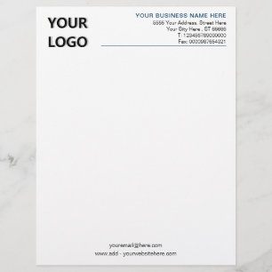 Custom Business Personalised Letterhead with Logo