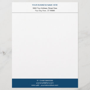 Custom Business Personalised Letterhead Your Colou