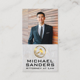 Custom Business Photo Legal Law Logo Card