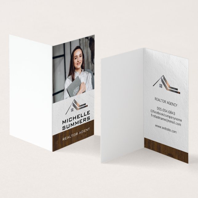 Custom Business Photo | Real Estate Business Card (Inside and Outside)