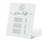 Custom Business Price Guide Pedestal Sign