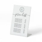 Custom Business Price Guide Pedestal Sign