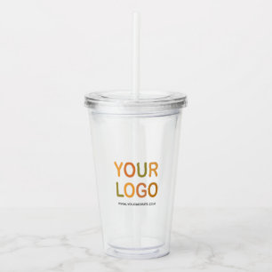 Custom Business Promo Logo Template Acrylic Tumble Tumbler