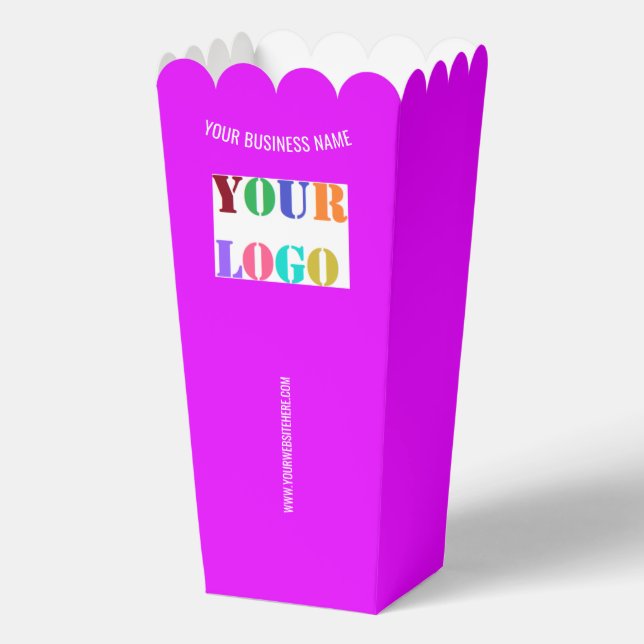 Custom Business Promotional Branded Popcorn Boxes (Front)