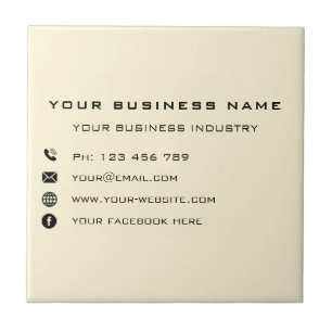 Custom Business Promotional Ceramic Tile Template