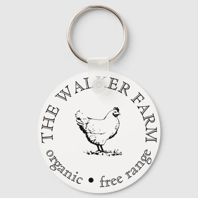 Custom Business Promotional Logo  Key Ring (Front)