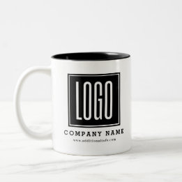 Custom Business Promotional Logo Two-Tone Coffee Mug