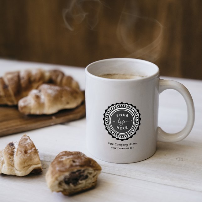 Custom Business Promotional Logo Two-Tone Coffee Mug (Creator Uploaded)