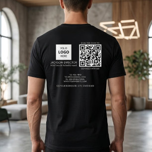 Custom Business QR Code Logo T-Shirt
